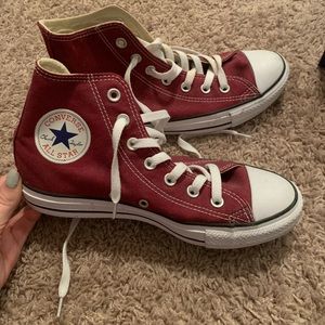Maroon Chuck Taylor High Top Converse